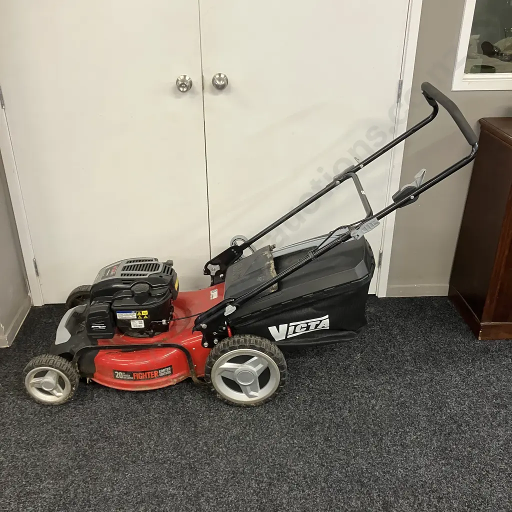 Victa Lawnmower With Catcher - Limited Edition Fighter 20" Mulch or Catch, B&S 163cc Ready Start Image 1++