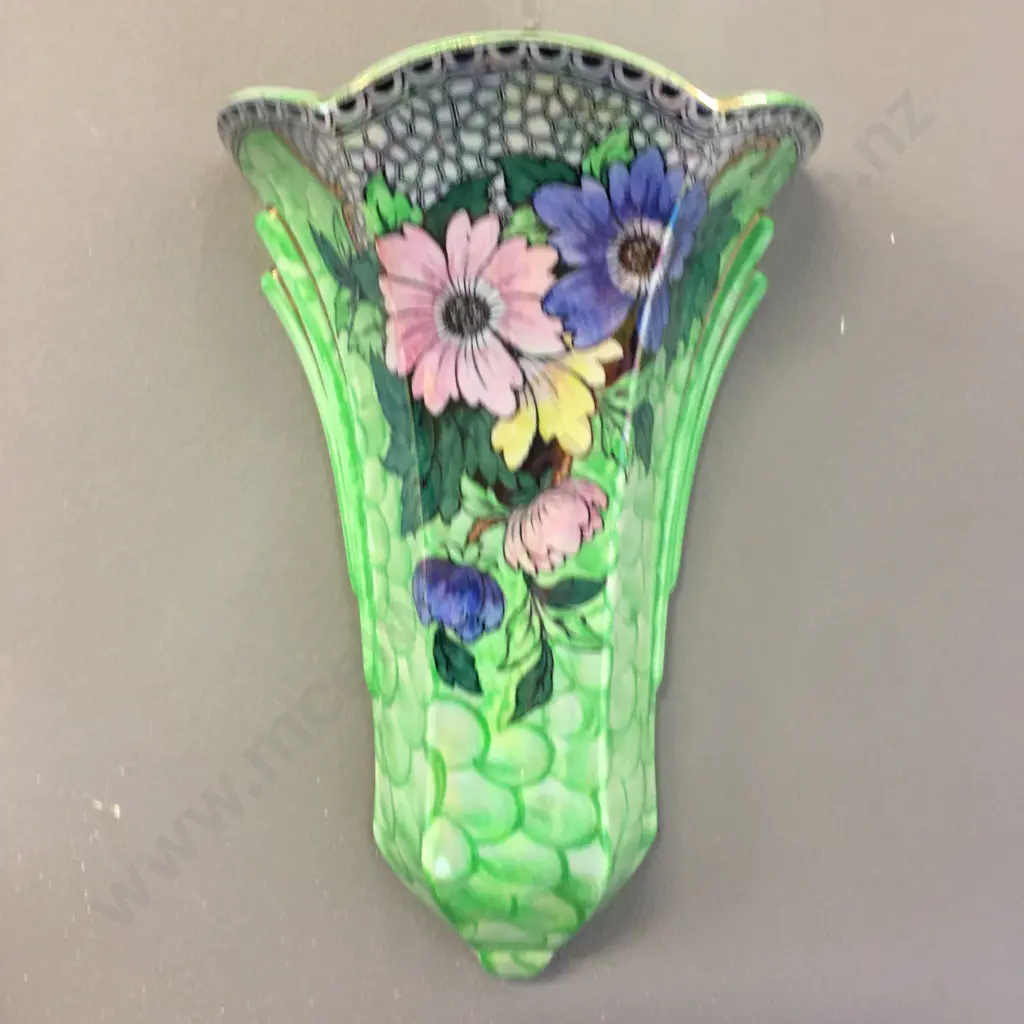 Beautiful Maling Green Lustre Wall Pocket Vase #6430. H60cm Image 1++
