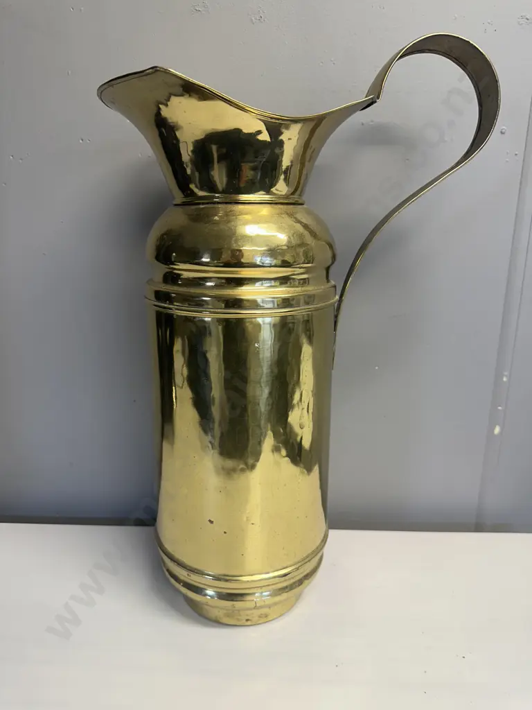 Vintage Brass Coloured Pitcher H51cm. Image 1++