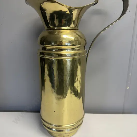 Vintage Brass Coloured Pitcher H51cm.