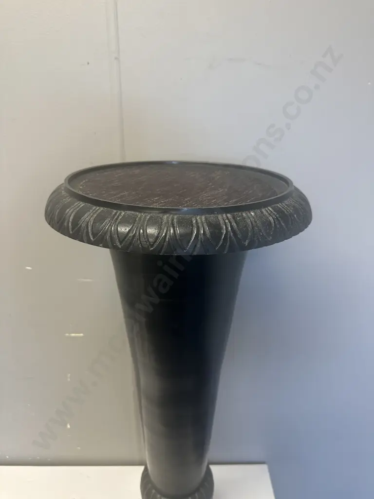 Vintage Black Neo Classical Plant Stand H79cm. Image 1++