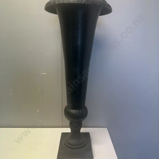 Vintage Black Neo Classical Plant Stand H79cm.