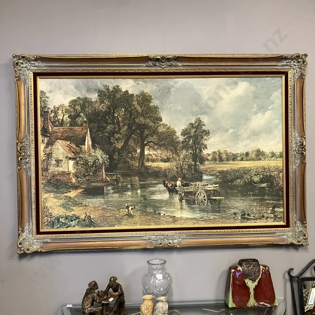 Large Ornate Gilt Framed Print 'The Haywain by John Constable'. 103 x 154cm Image 1++