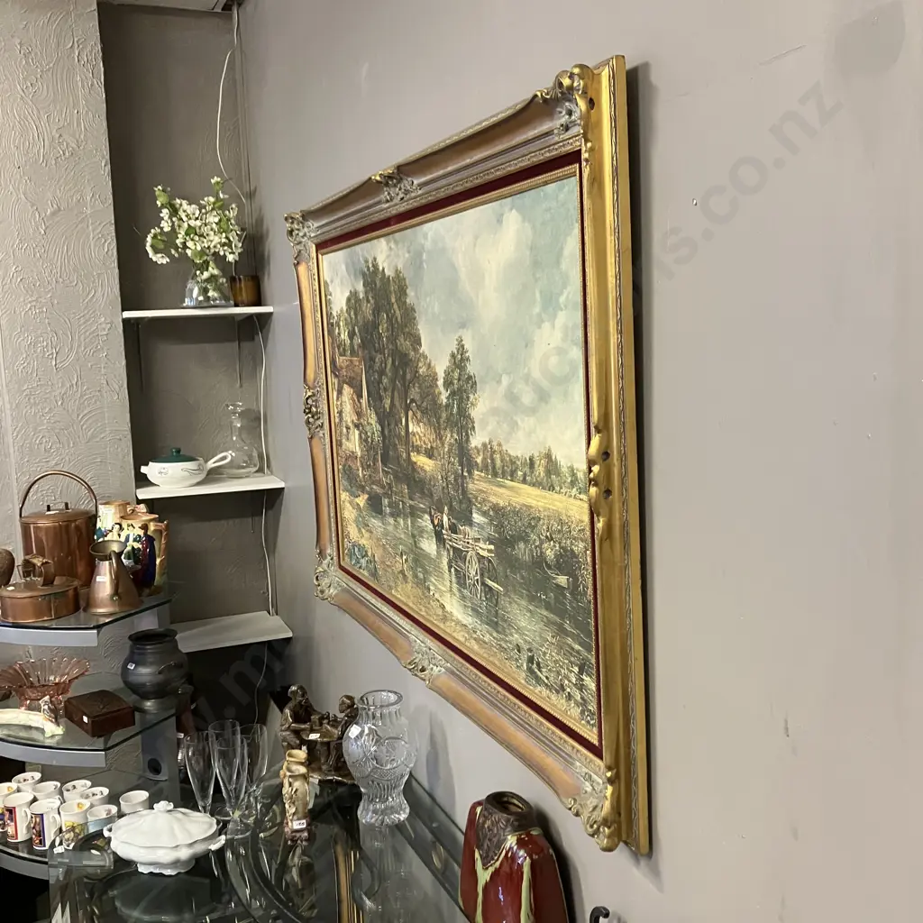 Large Ornate Gilt Framed Print 'The Haywain by John Constable'. 103 x 154cm Image 1++
