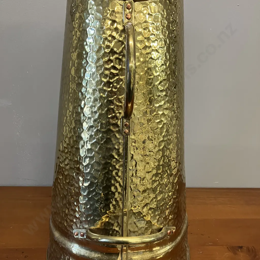 Beaten Brass Coal Scuttle. H49.5cm Image 1++