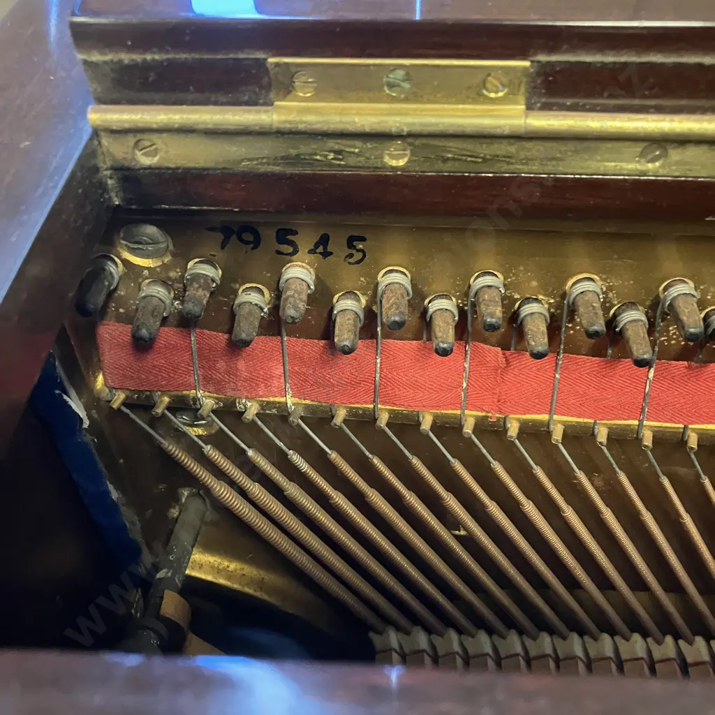 Mid Century Bentley Upright Piano in Mahogany Cabinetry. H109 W136 D54cm Image 1++