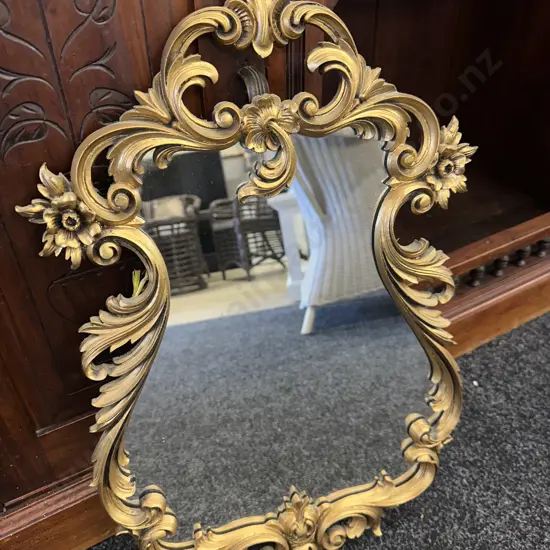 Small Vintage Ornate Mirror H60,W40ccm.