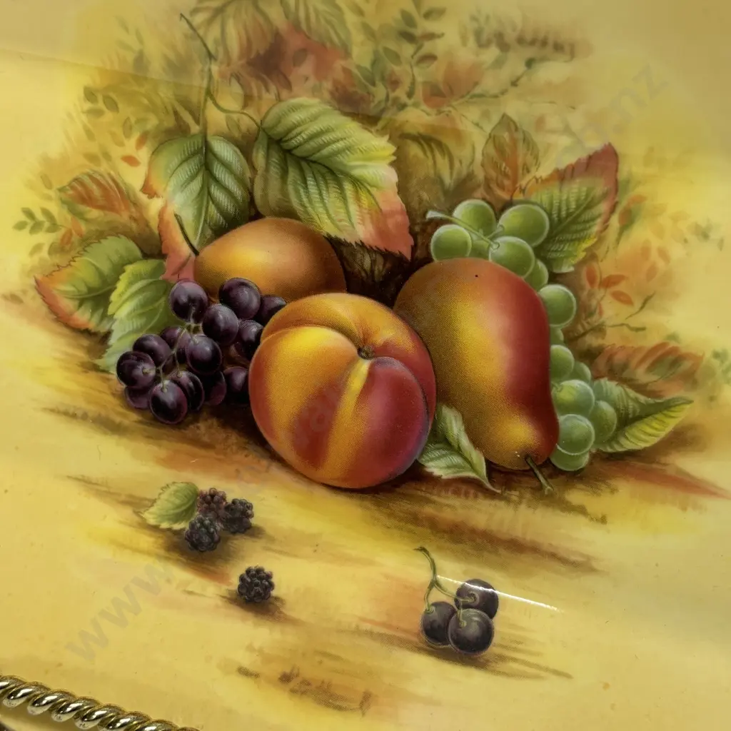 Aynsley orchard gold Fruit Sandwich Plate 32 x 16cm Image 1++