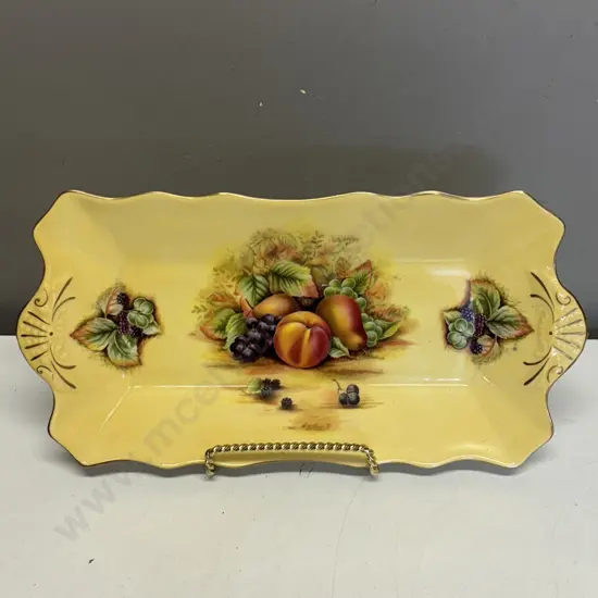 Aynsley orchard gold Fruit Sandwich Plate 32 x 16cm