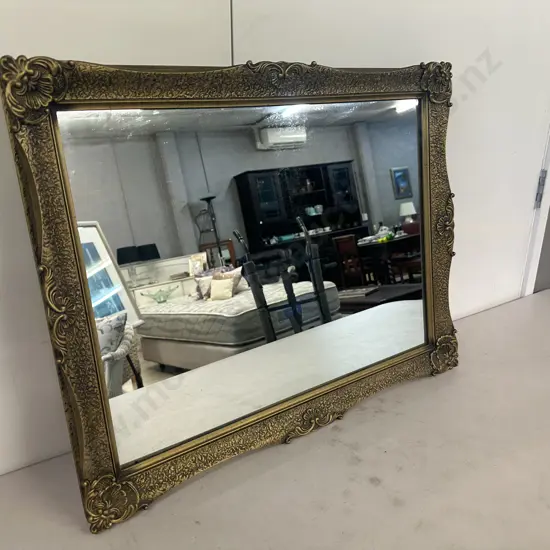 Rectangular Ornate Gilt Framed Mirror H55,W70cm.