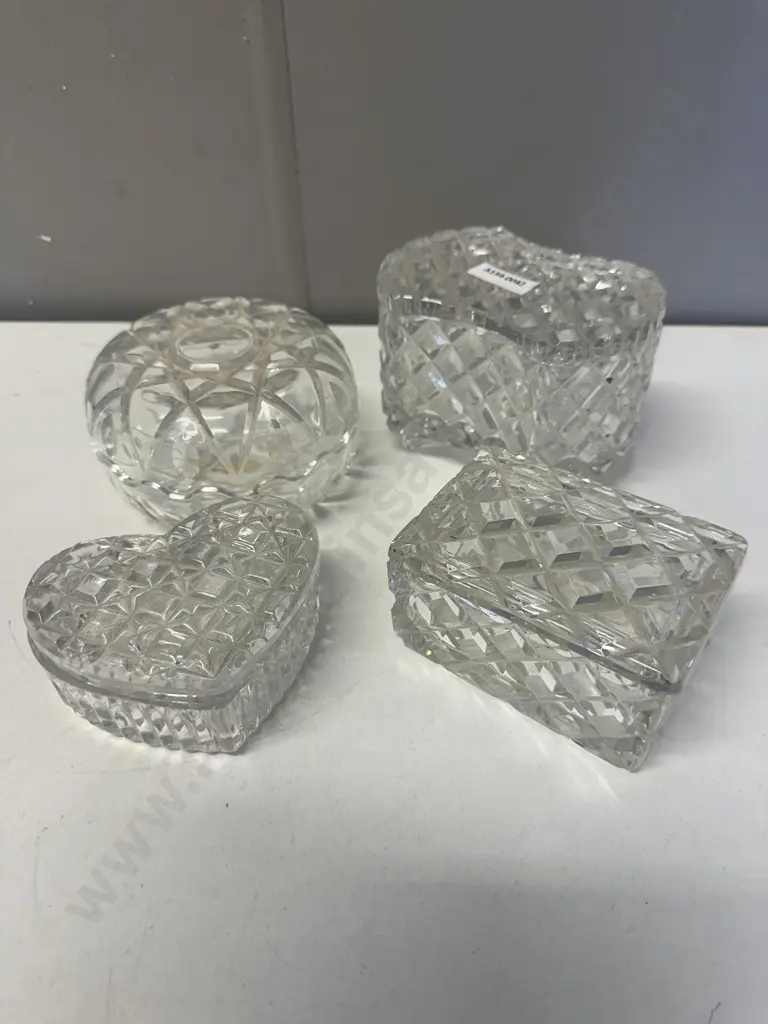 Crystal Lidded Trinket Dishes  Image 1++