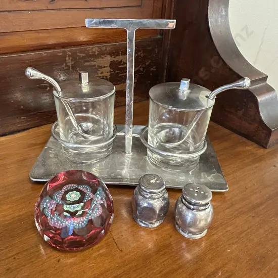 Paper Weight & Silver Ware Items