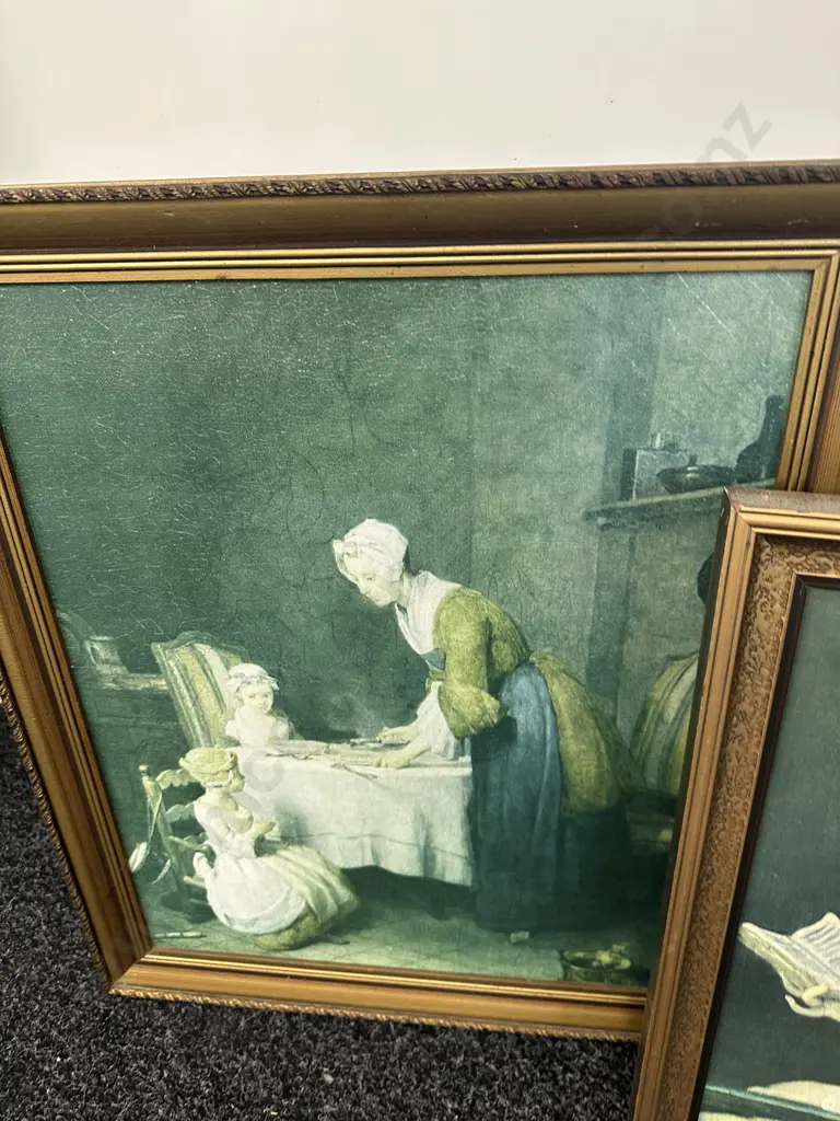 Selection Of Vintage Framed Including Girl Reading, A Special Pleader Etc Image 1++