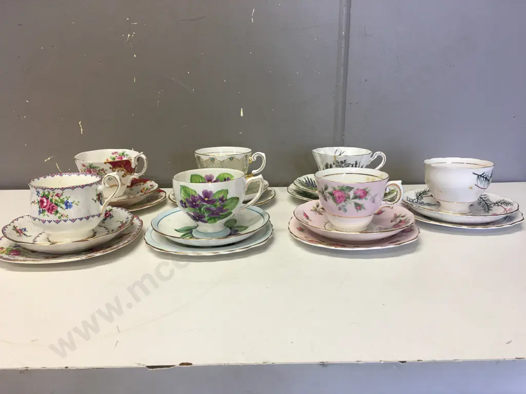 Selection of Vintage Teacup Trios Image 1++
