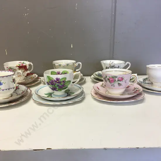 Selection of Vintage Teacup Trios