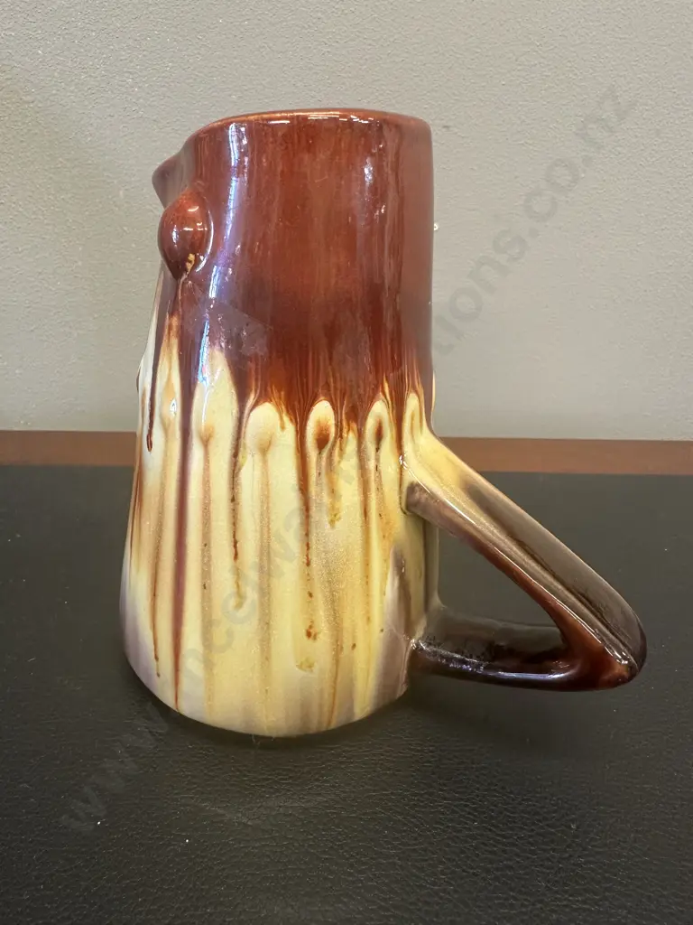 German Drip Glaze Bird Jug Image 1++