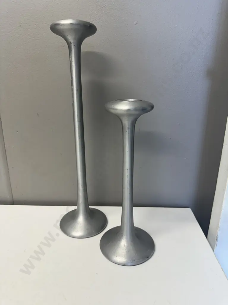Pair Of Ikea Candle Stick Holders Kagla Design Carl Ojerstam H25,H37cm. Image 1++