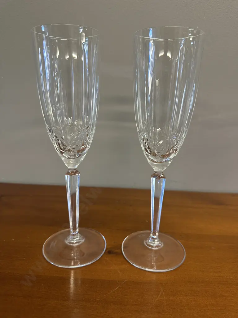 Marquis by Waterford Crystal Champagne Flutes - Pair of Image 1++
