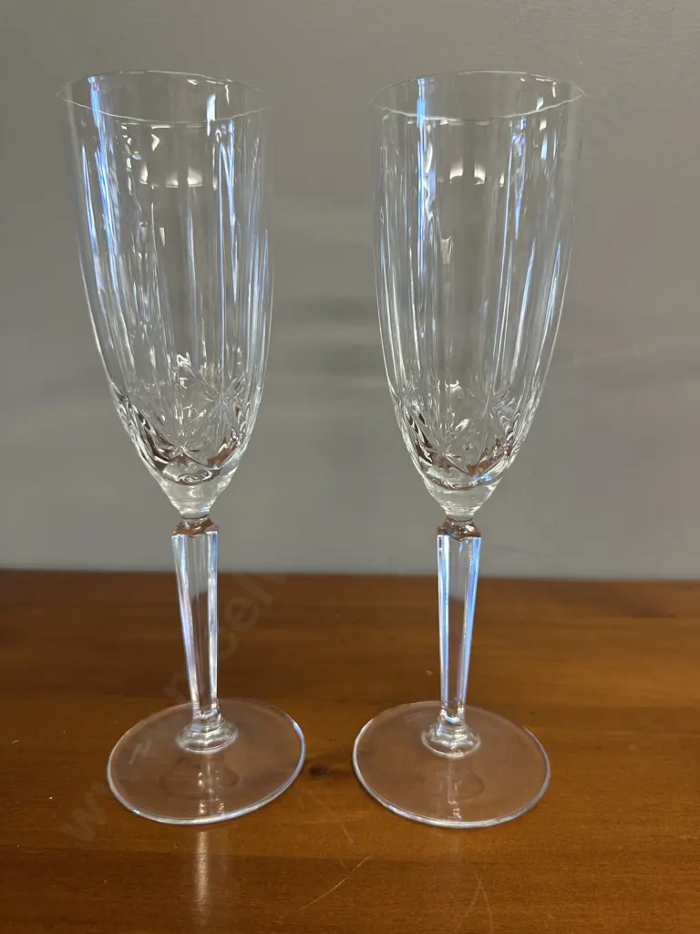 Marquis by Waterford Crystal Champagne Flutes - Pair of Image 1++