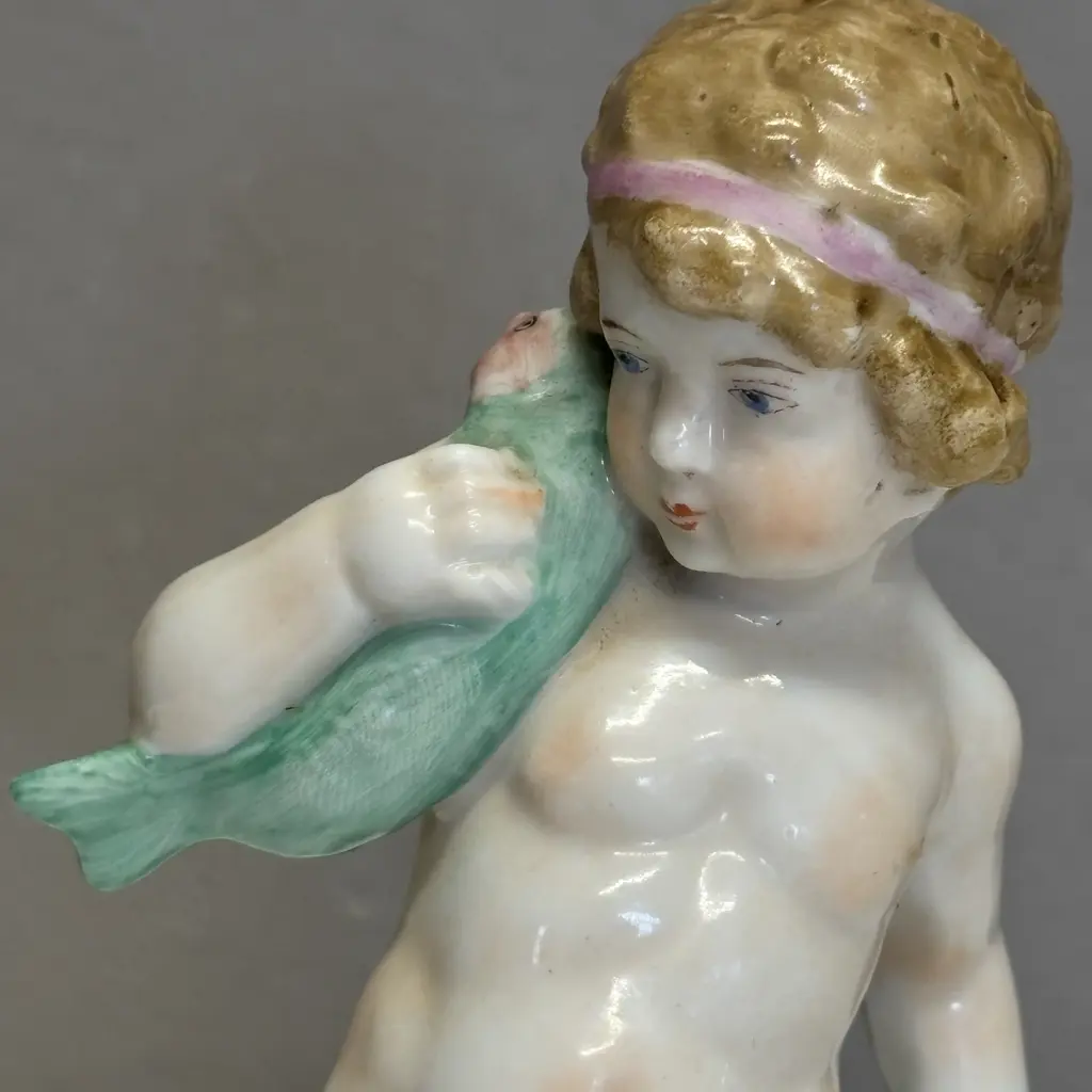 Antique Handpainted Sitzendorf Figurine H12cm Image 1++