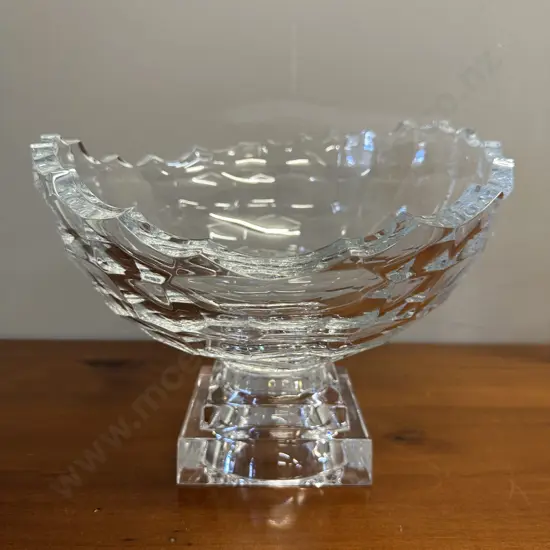 Shangri La By Rogaska 28cm Round Crystal Bowl With Stand