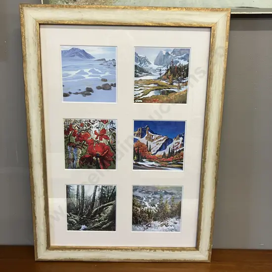 Canadian Print Gold & Cream Colour Wooden Frame. 64 x 47cm