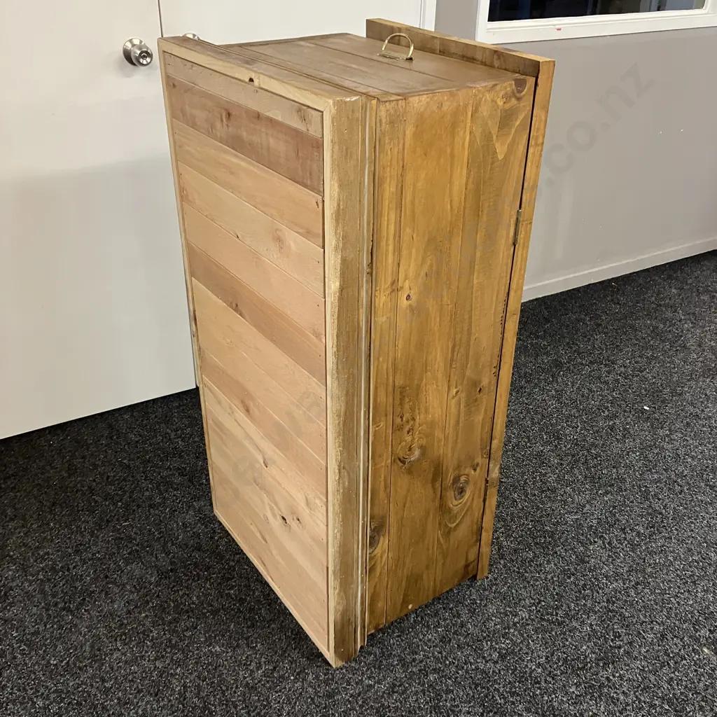 Solid Wood Heavy Blanket Chest, Hinged Lid, Inner Sliding Tray. H45 W118 D54cm Image 1++