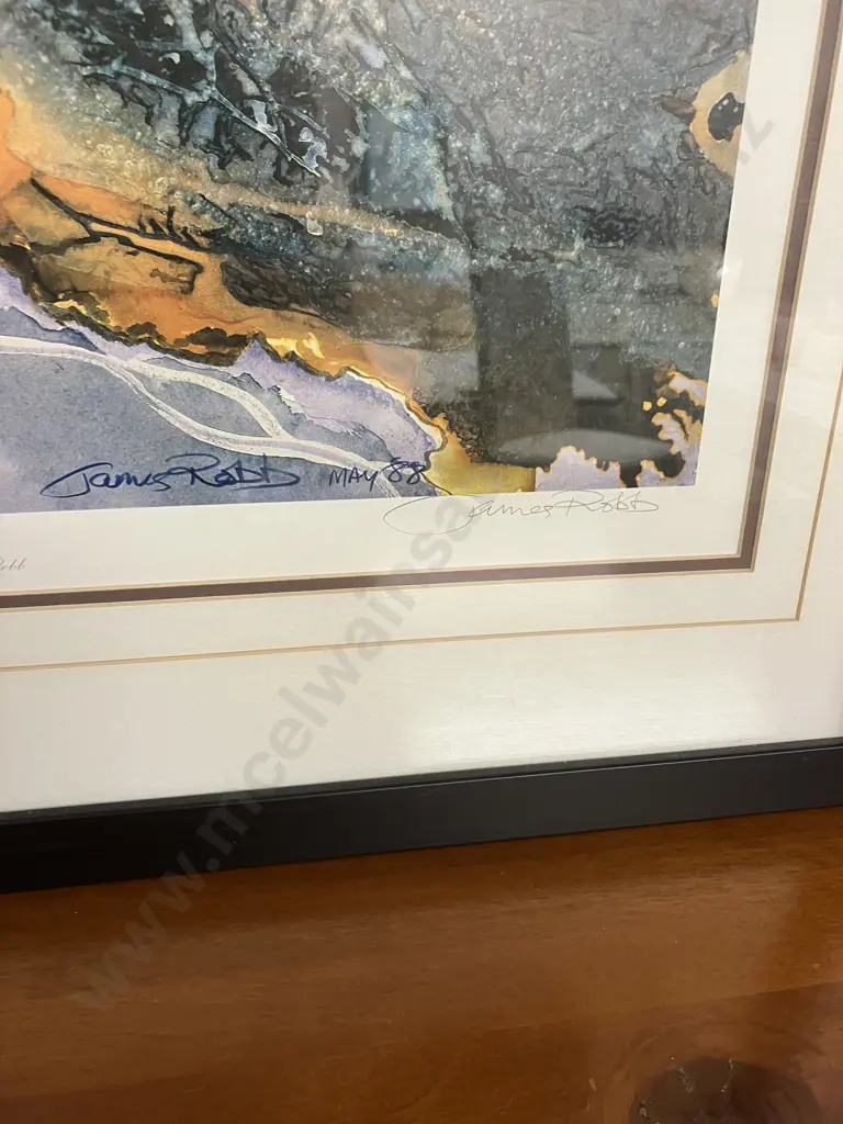 "West Coast Sunset" by James Robb May 88, Signed Limited Edition 131/300, 95 x 71cm Glazed Frame Image 1++