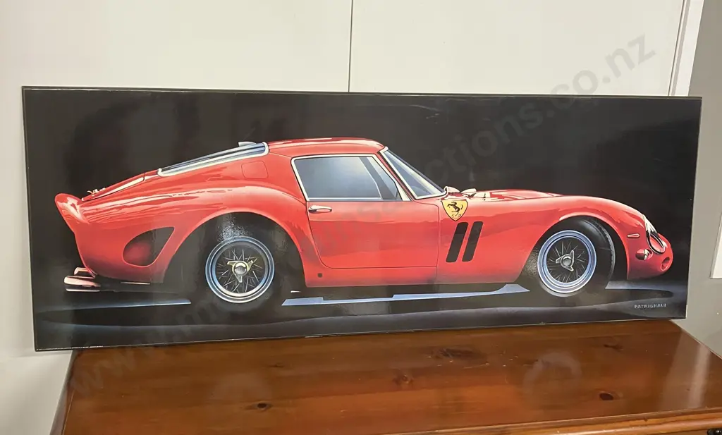 Ferrari 250 GTO 1962-63, Patrignani Art Print, 56 x 156cm Wood Mount Image 1++