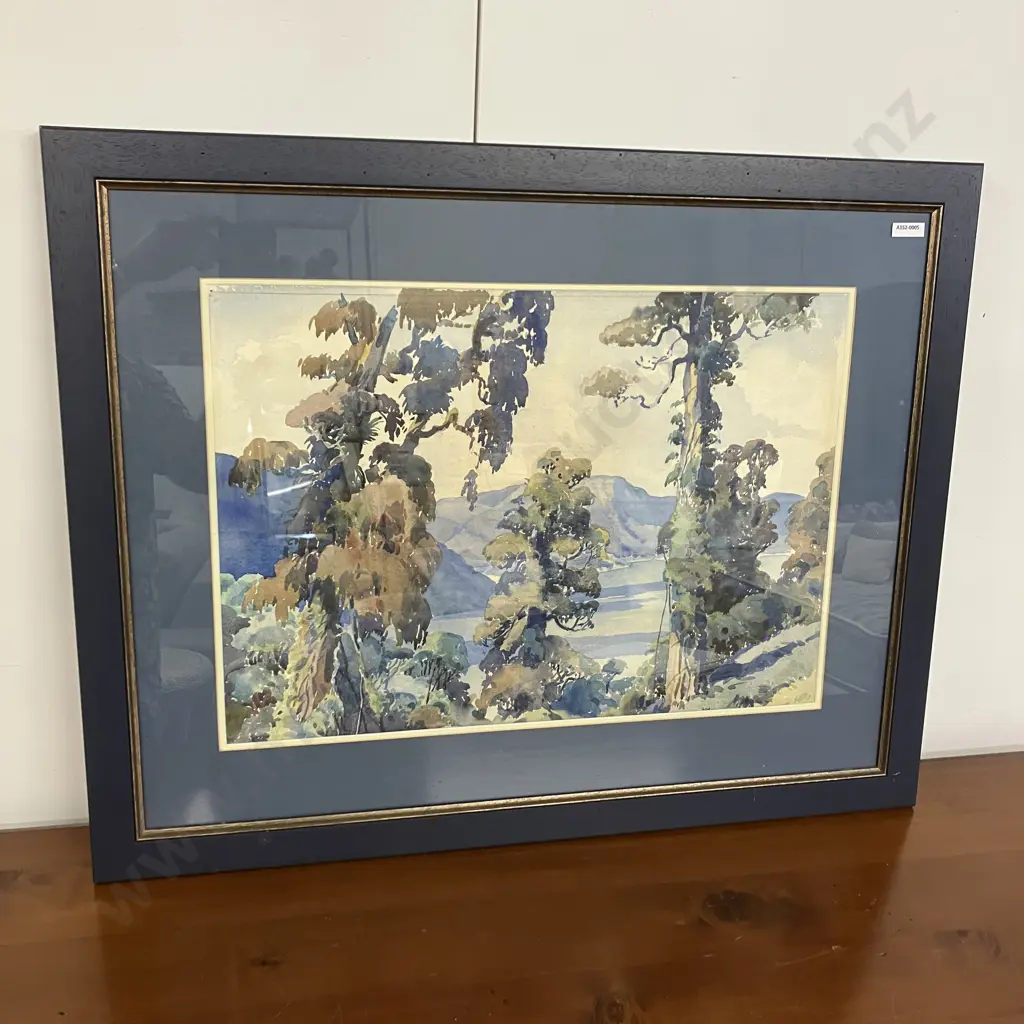 Landscape Watercolour, Glazed Frame. 61 x 77cm Image 1++