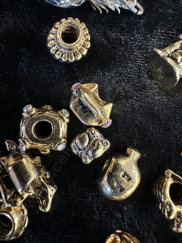 Assorted Gold & Silver Coloured Charms, Some Stamped Image 1++