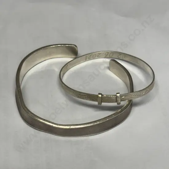 Two Silver Bracelets - 1 childs marked 925