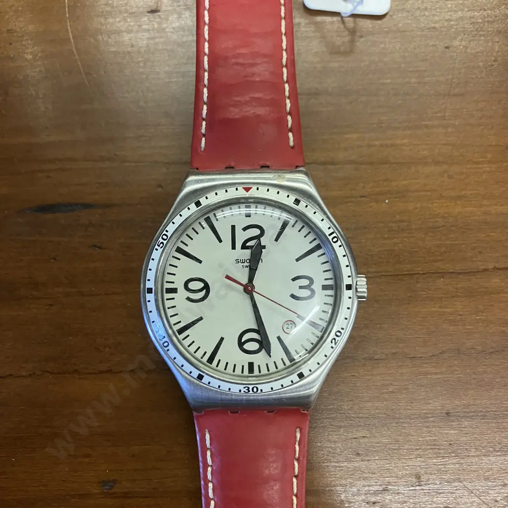 Rare Swatch Watch YWS403 "CATERHRED" Extra Large Irony Original Image 1++