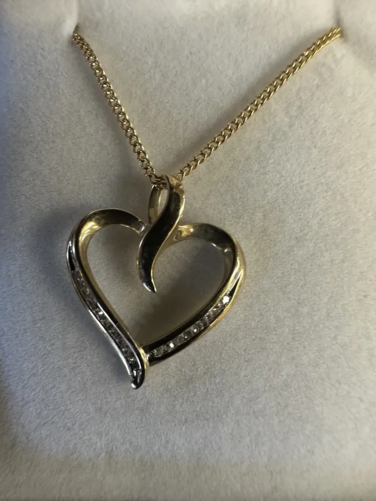 Pair of Gold Colour Pendant Necklaces Image 1++