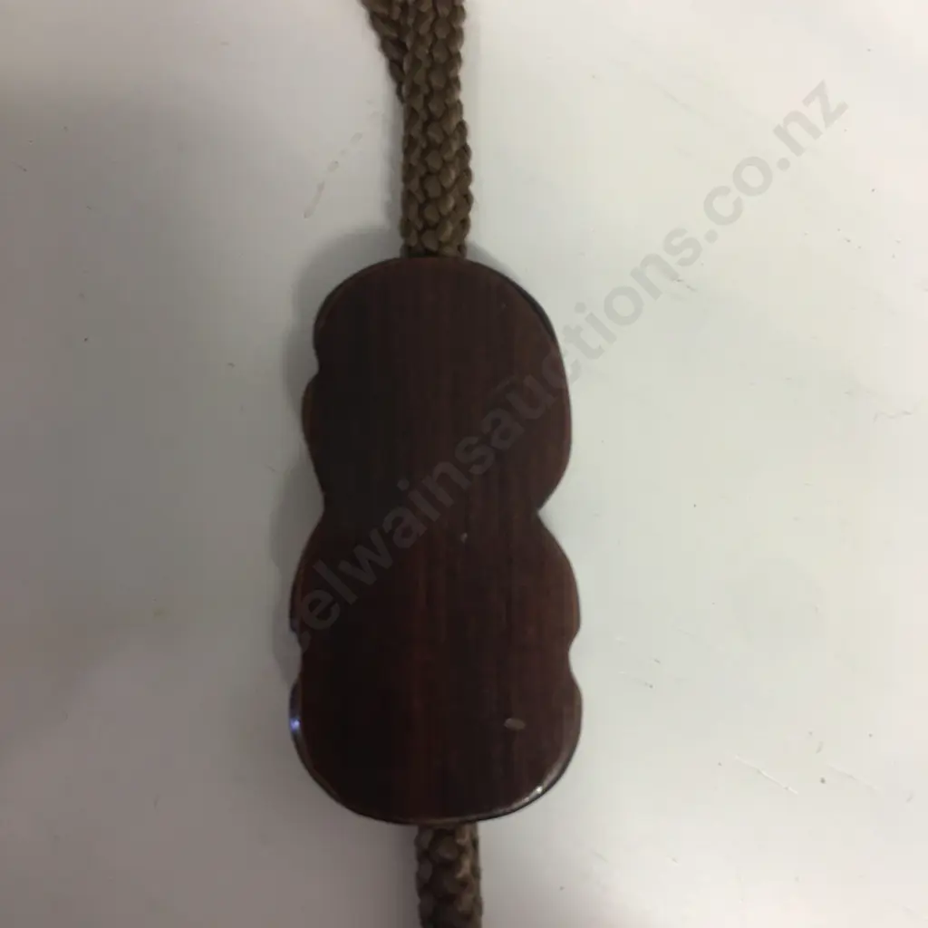 Vintage Polynesian Maori Tiki Necklace With Paua Detail Image 1++