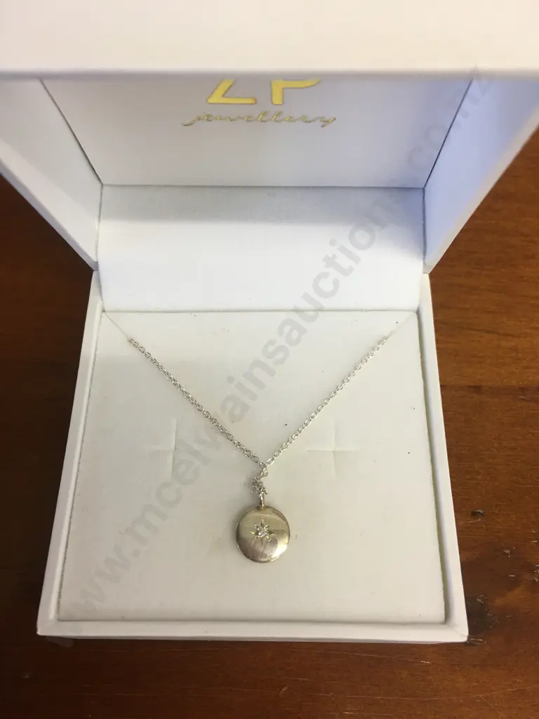 Zoe Porter Starry Night Necklace Stamped 925 With Clear Stone Image 1++