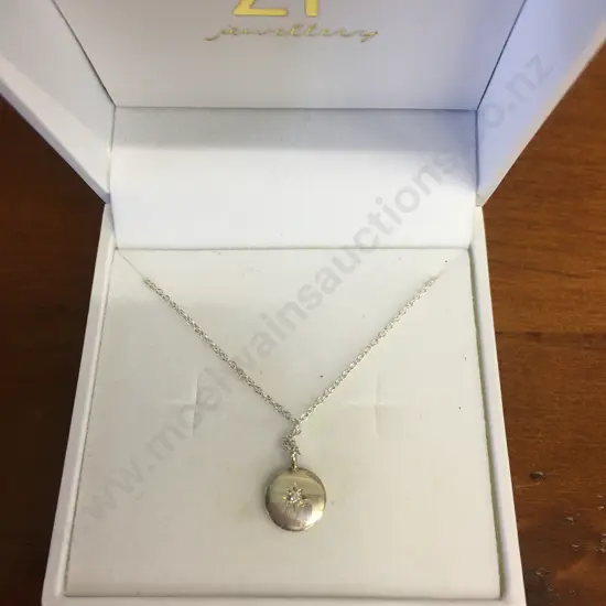 Zoe Porter Starry Night Necklace Stamped 925 With Clear Stone