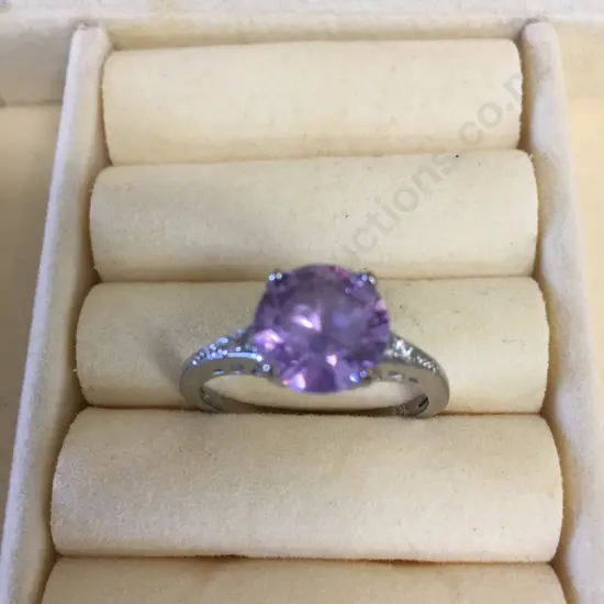 Vintage Amethyst Ring Stamped 925
