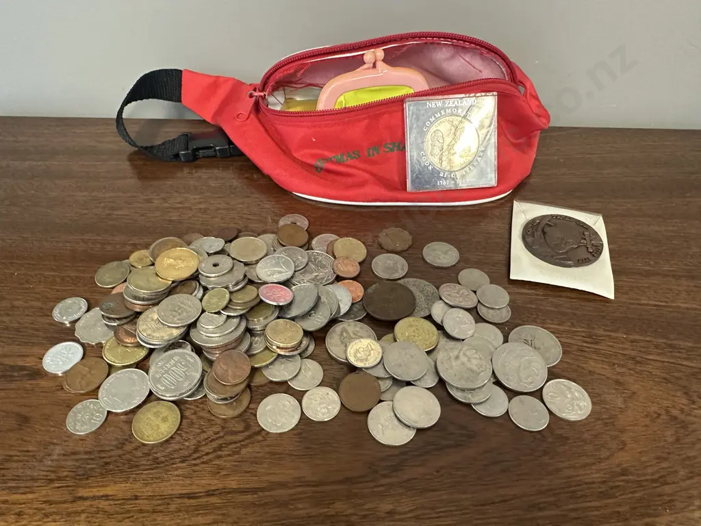 Assorted Coins Including Captain James Cook 1728-1729 Medal Etc Image 1++