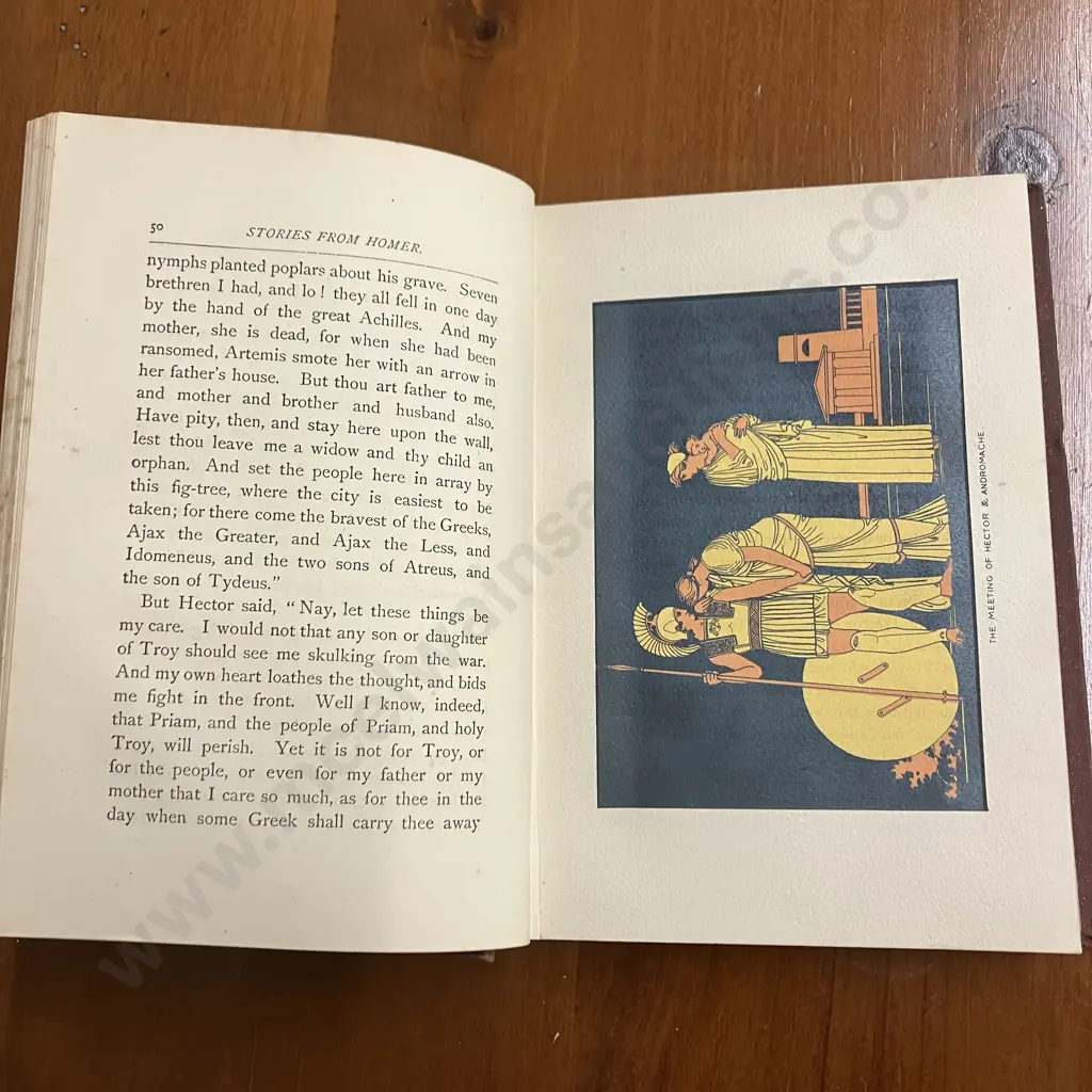 Stories From Homer by Rev. Alfred J Church (1829-1912) Illustrations From Flaxmans Designs. Seventeenth Thousand. 1886 Image 1++