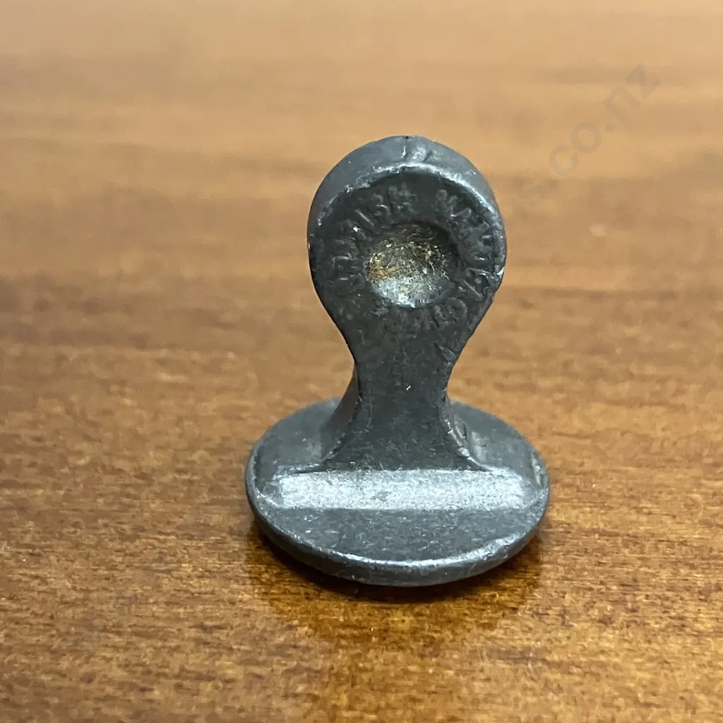 Antique Metal Seal Matrix. Monogram For CJ. 2 x 1.5cm Image 1++