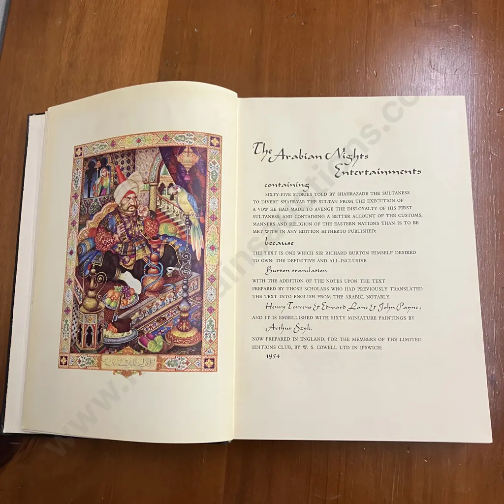 The Arabian Nights Entertainments Vol ll. Limited Editions Club 1954 Sold with -01 Image 1++