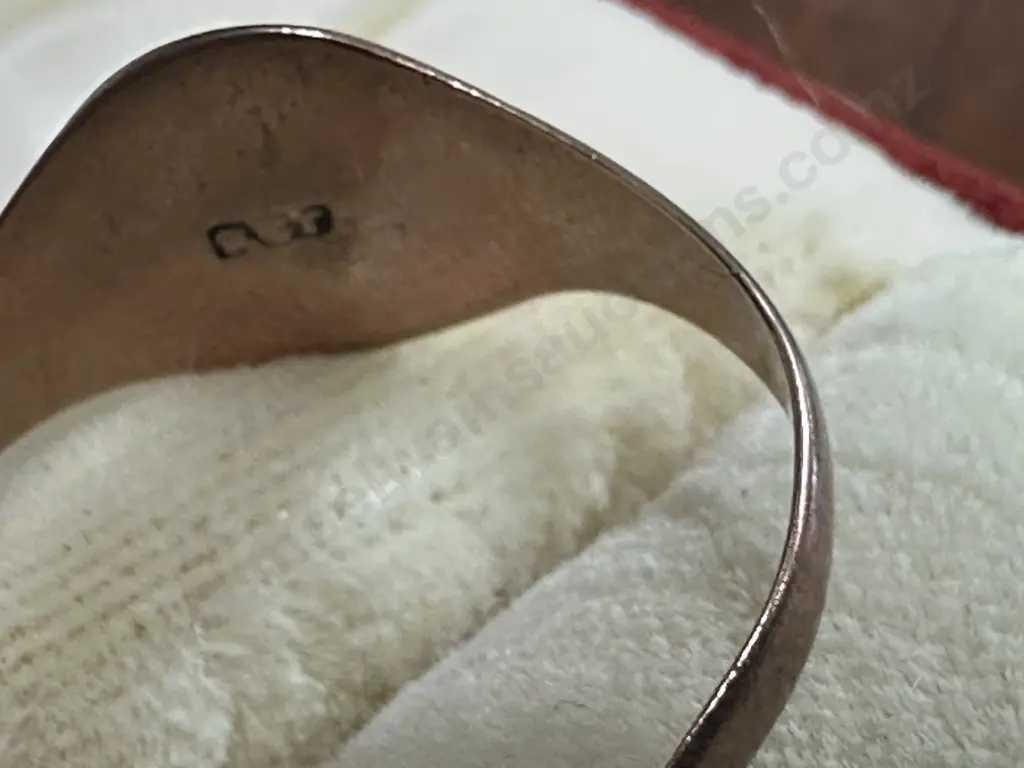 Vintage Rose Gold Signet Ring Stamped 9ct - Etched On Sides Image 1++