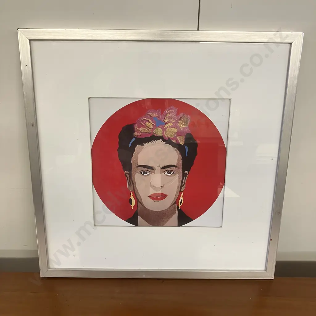 Frida Kahlo Art Print Framed. 53 x 53cm Image 1++