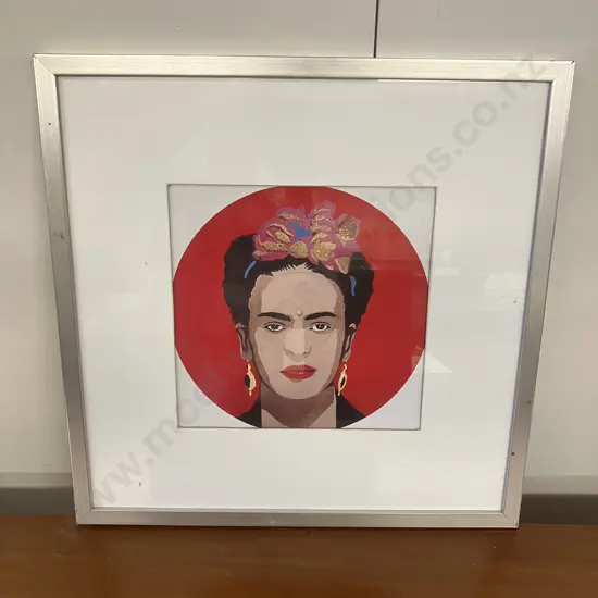Frida Kahlo Art Print Framed. 53 x 53cm