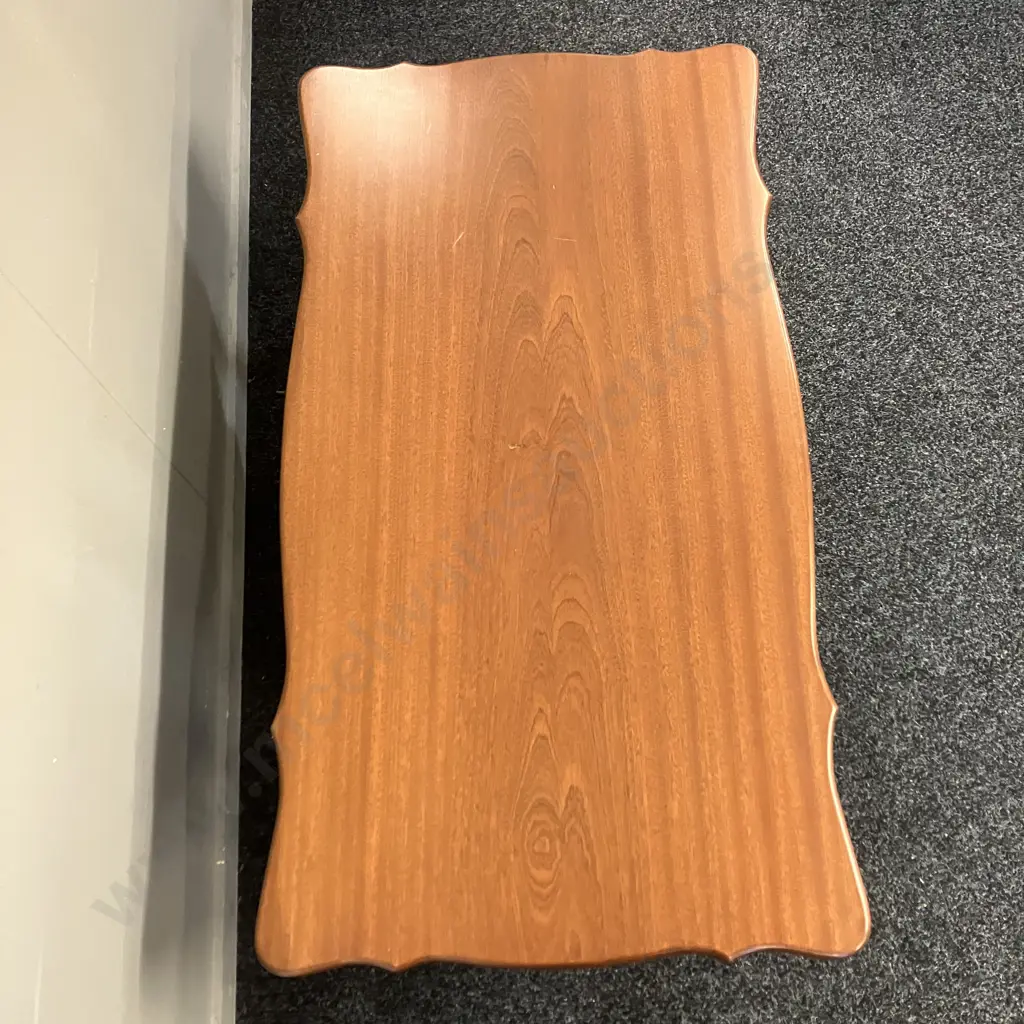 Mahogany Occasional Table, Turned legs. H42 W100 D54cm Image 1++