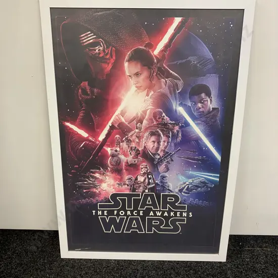 STAR WARS The Force Awakens Framed Poster. 95 x 65cm