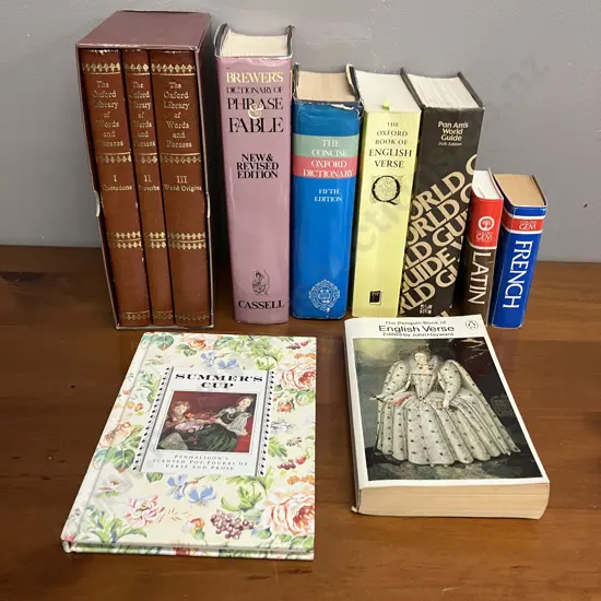 Books - The Oxford Library of Words and Phrases (3 Volume Set in Slipcase), Dictionaries, English Verse