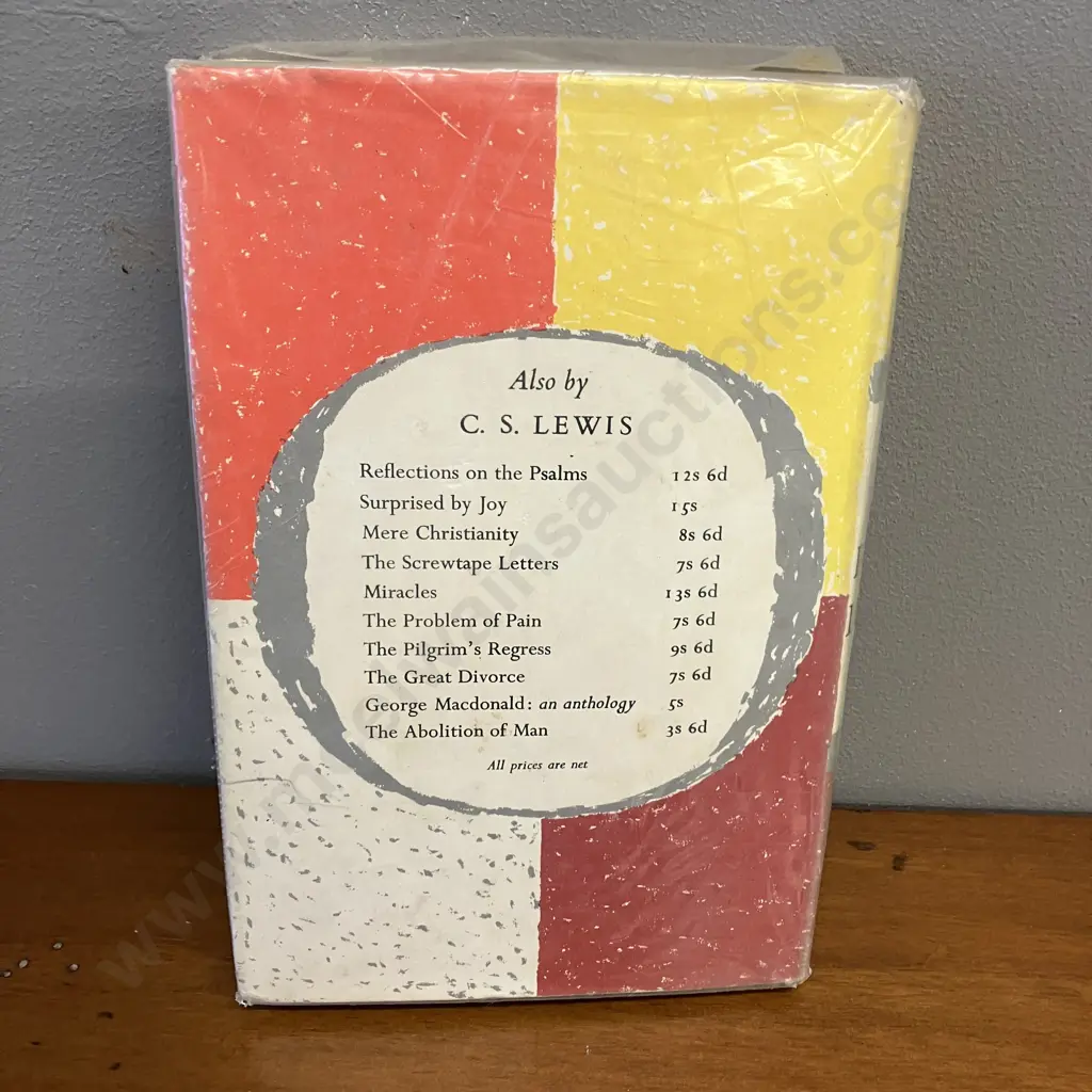 The Four Loves by C.S. Lewis 1960 1st Edition Hardcover With Dust Jacket. Geoffrey Bles London Image 1++