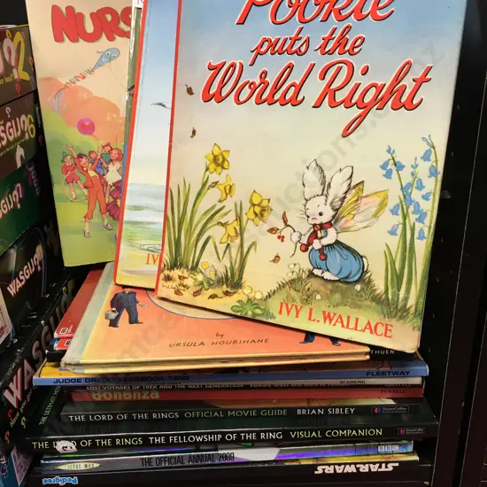 Childrens Books - 1950's 'Pookie' Story Books Ivy L. Wallace, Vintage Annual, Babar, Etc With